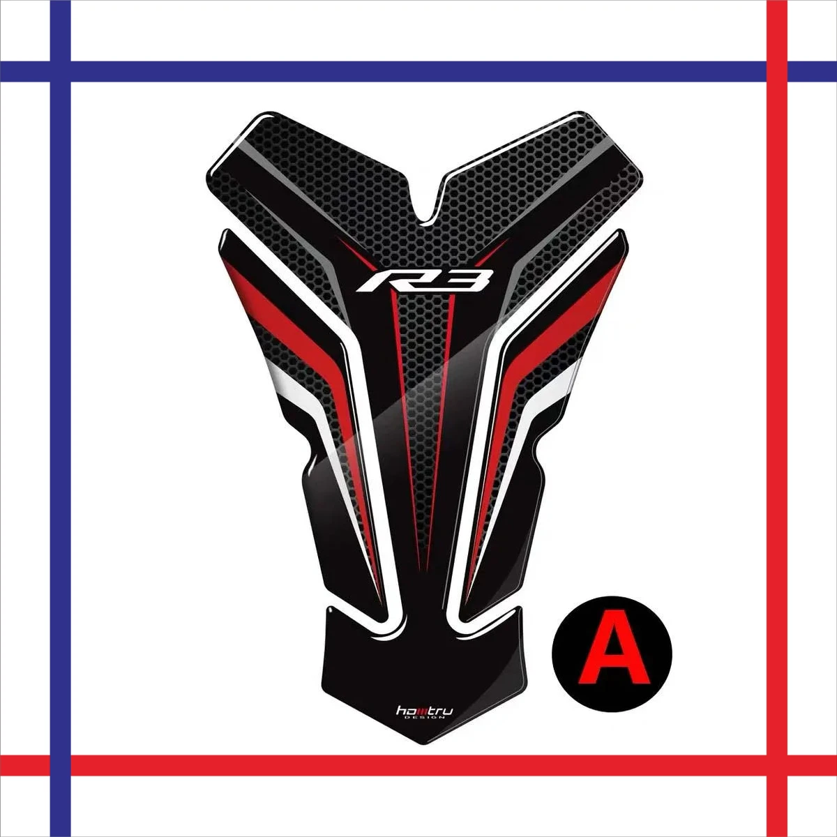 3D Motorcycle Tank Pad Protector Stickers Decal Accessories For Yamaha R3 R 3 YZF-R3