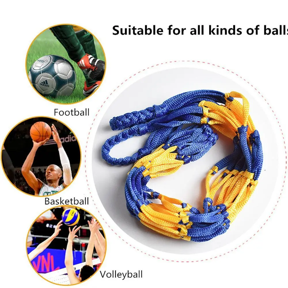 1PC Football Net Bag Nylon Bold Storage Bag Single Ball Carry Portable Equipment Outdoor Sports Soccer Basketball Volleyball Bag