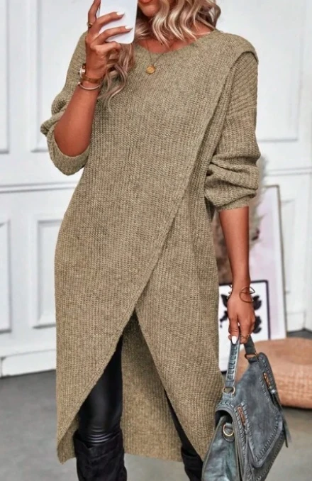 

Hot Selling New Women's Fashion Casual and Fashionable Knitted Long Dresses In Stock