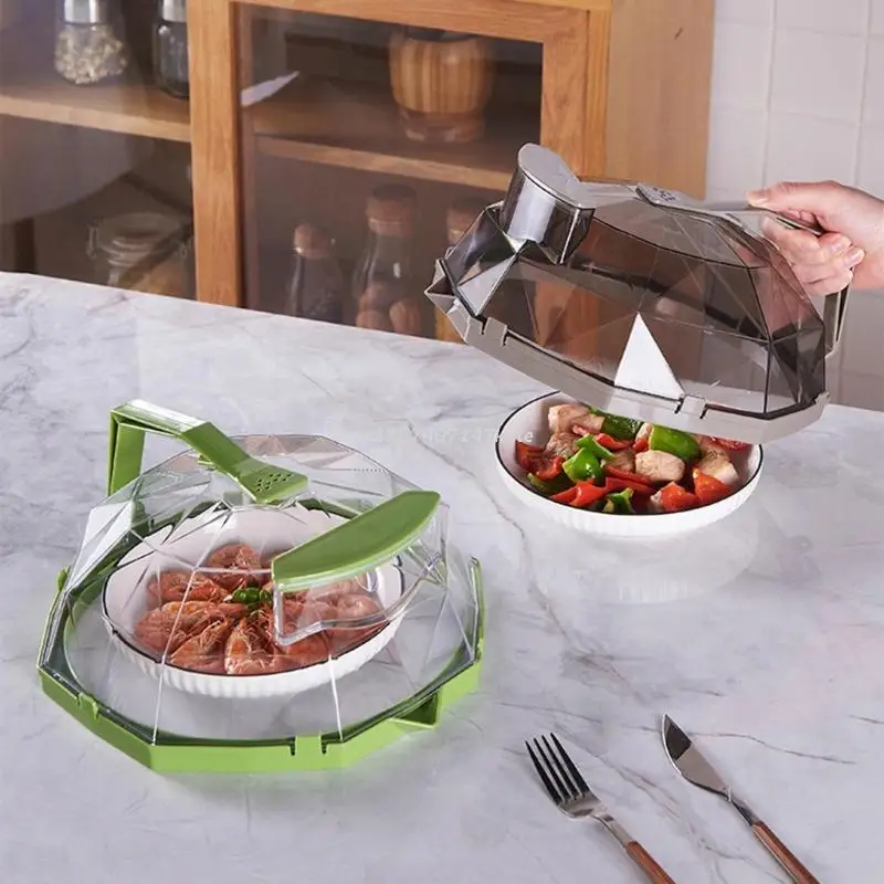 Kitchen Microwave Cover Transparent Heating Insulation Cover Microwave Splatter for Keeps Oven Clean