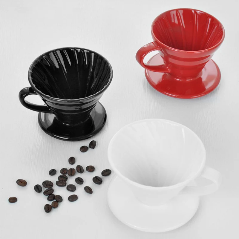 V60 Ceramic Coffee Dripper Coffee Brewing Filter Cup Pour Over Coffee