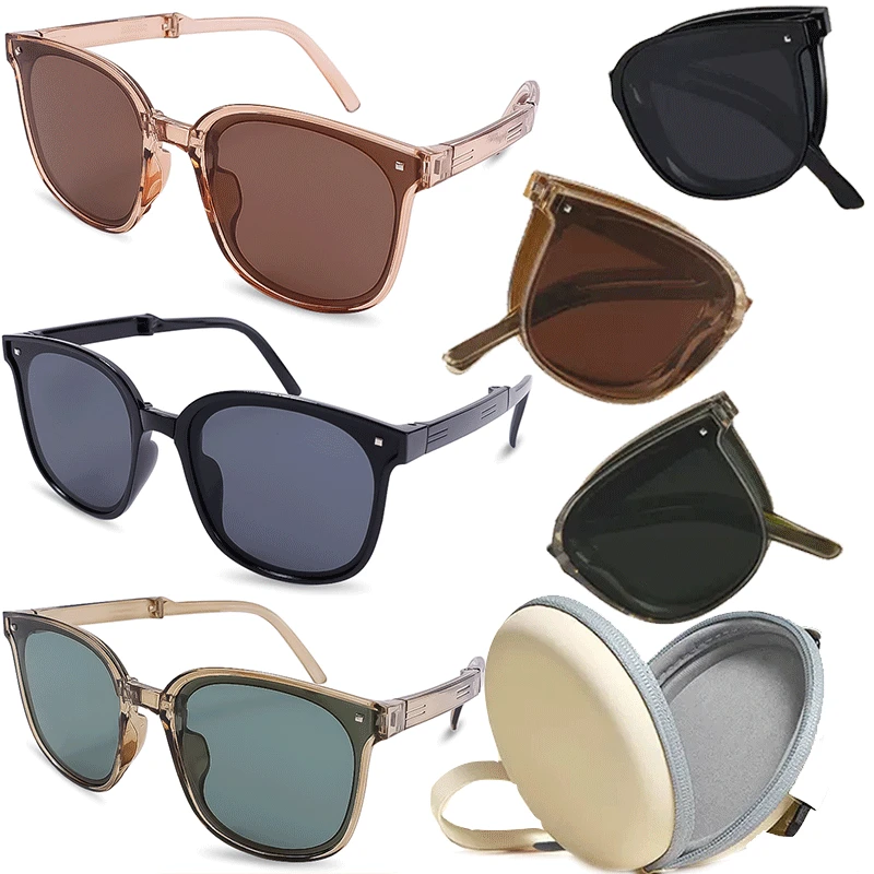 Occhiali da sole UV400 pieghevoli portatili moda donna occhiali da
