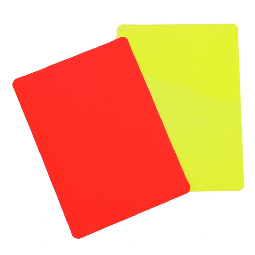 Soccer Referee Cards Soccer Referee Red Yellow Cards PVC Football Referee Warning and Ejection