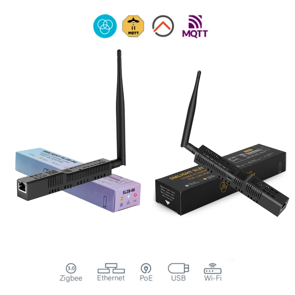 SLZB-06/M/P7 Zigbee 3.0 Gateway Coordinator PoE Ethernet/USB/WiFi Bridge Compatible with Zigbee 2MQTT Home Assistant ZHA zigbee gateway smart gateway