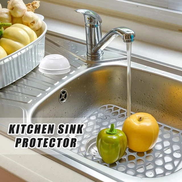 Kitchen Sink Mats 13.58 x 11.6 Inches - Silicone Sink Mat - Sink Mats and  Pro