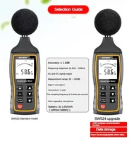 SNDWAY digital noise meter SW-523 sound level meter decibel meter handheld sound detection measuring instrument 1