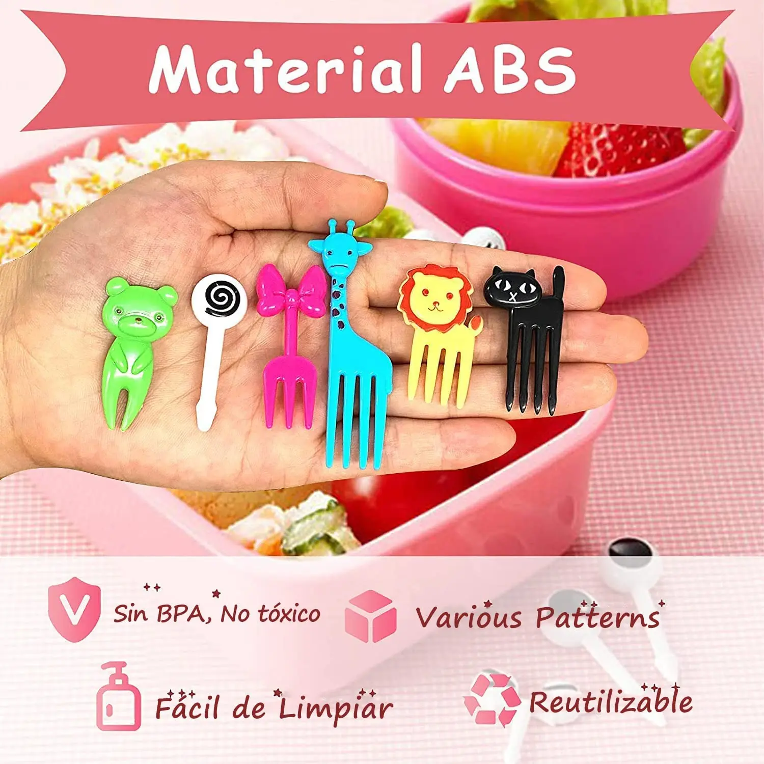Fruit Forks For Children Lunch Box Watermelon Mini Plastic Dessert Pastry Kids Snack Forks Set Small Kawaii Dessert Cake Fork- fruit fork