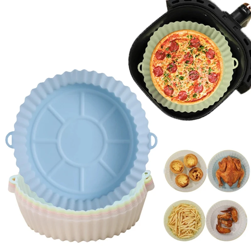 

Air Fryers Pot Baking Tray Fried Chicken Basket Mat air fryers Silicone baking Oven kitchen accessories Pan Accessories macetas