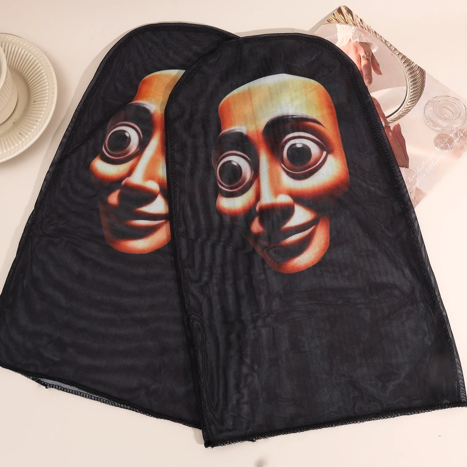 Tung Tung Sahur Reitmaske Lustige atmungsaktive Mesh-Stoffmaske 3D-Maske Cosplay Italienischer Brainrot Anime Action – Detail 4