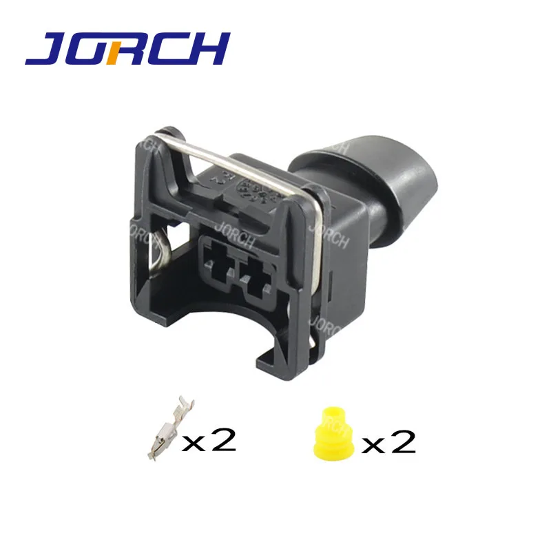 2 Pin AMP Tyco Fuel Injector Connector Waterproof Junior Power Plug Rubber Boot 1set For cars wire connector terminals wire connector electrical connectors electrical connector cable connector banana plugs power plugs power plug connector adapter cable adapter banana plug connector