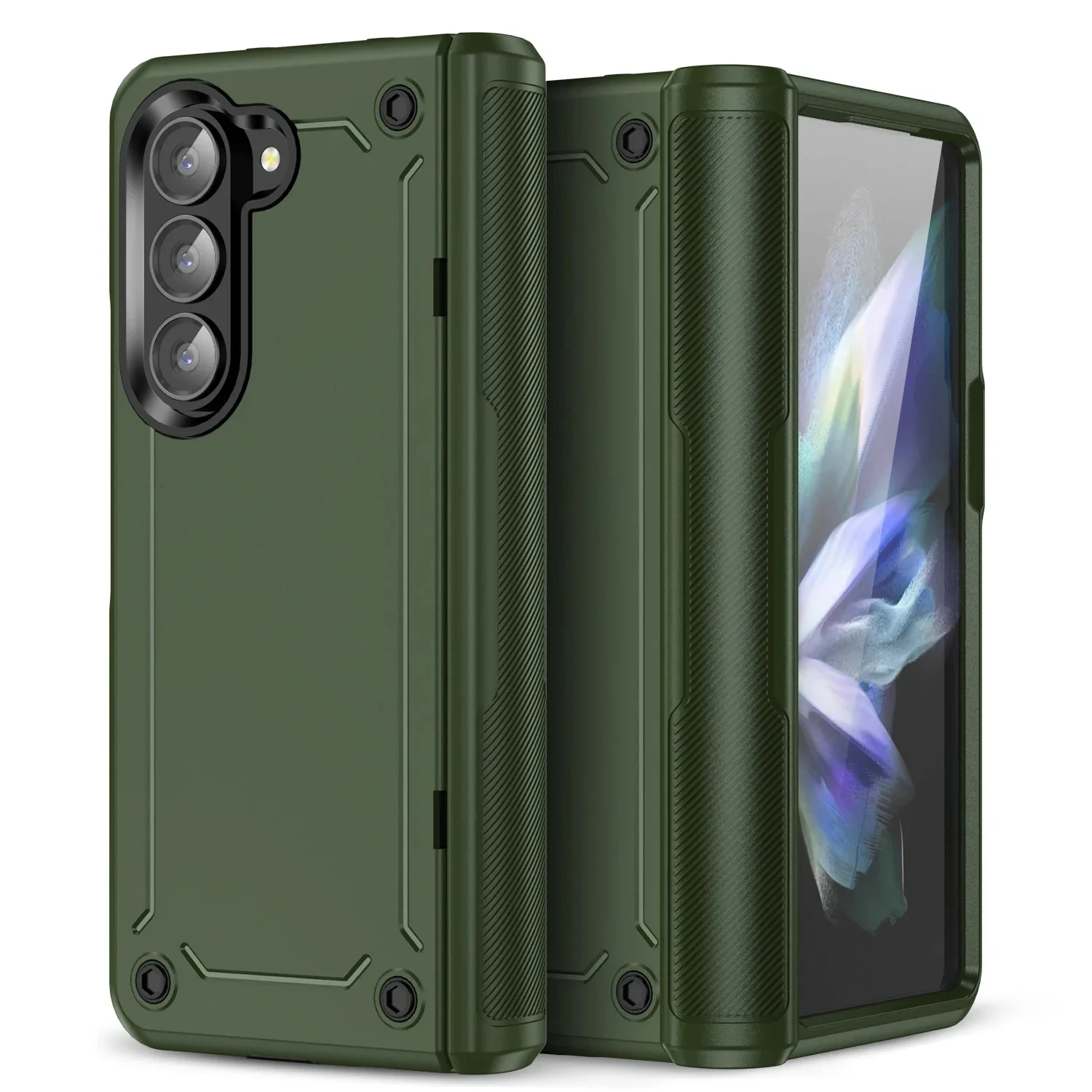 Custodia Rigida Per Cellulare Custodia Protettiva Rigida Per Samsung Galaxy Z Fold5 5G Zfold5 Cerniera Armor Cover Funda
