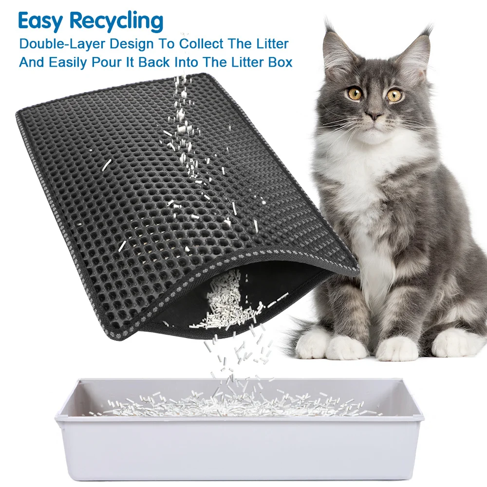 Cat Litter Mat with Scratching Design