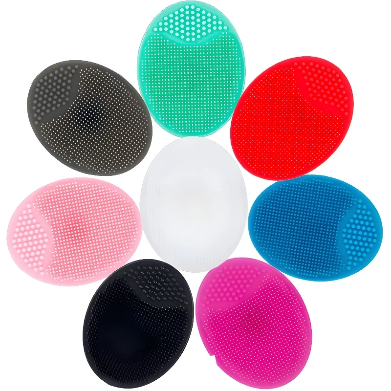 1PC Silicone Facial Cleaning Pad Face Pore Blackhead Exfoliating Cleanser Face SPA Massager Brush Skin Cleansing Scrubber Tools