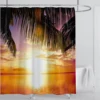 Forest Nature Scenery 3d Print Tree View Shower Curtain Waterproof Design  Polyester Home Decoration Bathroom Washable With Hook 1