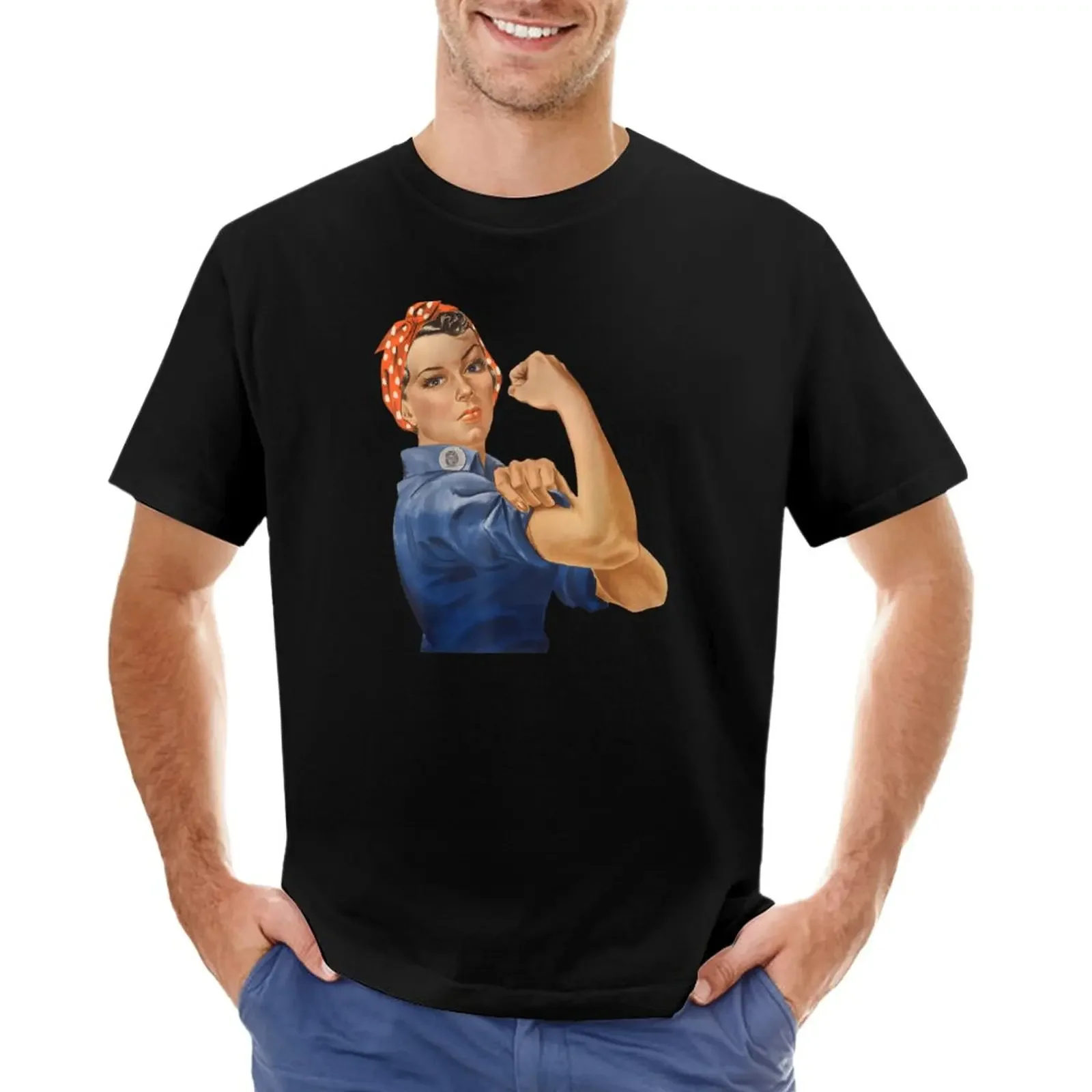 Rose The Rivetter We Can Do It Femminista Retro T-Shirt Summer Tops Blacks For A Boy Vintage Clothes Abbigliamento Da Uomo