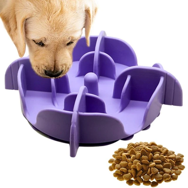 Dog Puzzle Bowl Dog Bowl Slow Feeder Silicone Raised Cat Dog Slow Feeder  Bow Dog Slow Food Feeding Pet Bowls Slow Eating - AliExpress