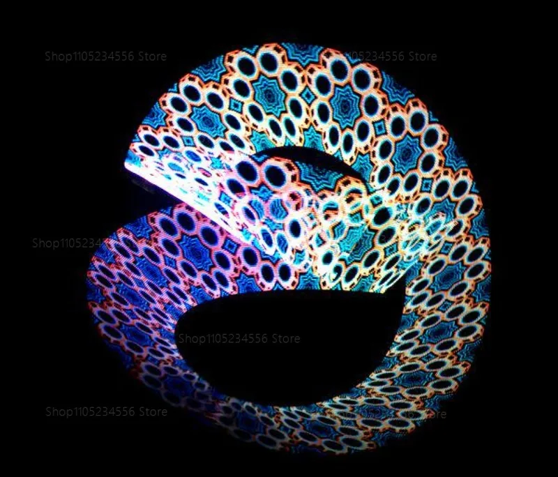 LED 픽셀 포이 60 LED 풀컬러 디지털 퍼포먼스 스틱 47cm 프로그래밍 가능 조명 효과 플로우 소품