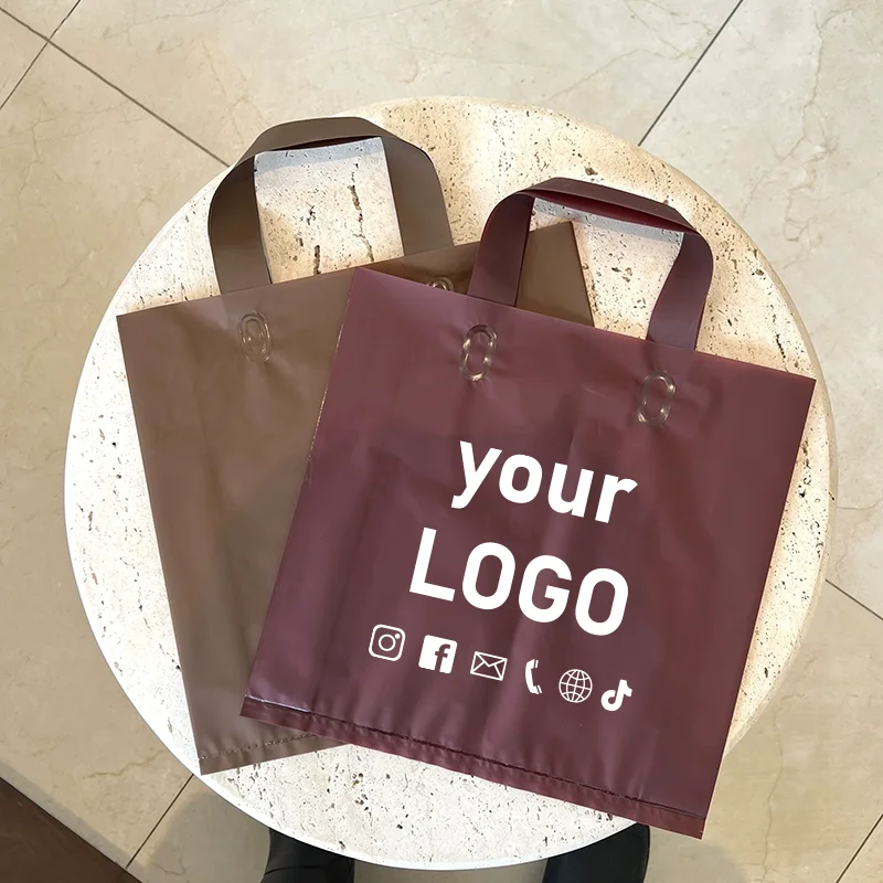 50 PCS Matte Tote Bags Clothing Store Gift Bags Event Planning Tote Party Holiday Gift Printable