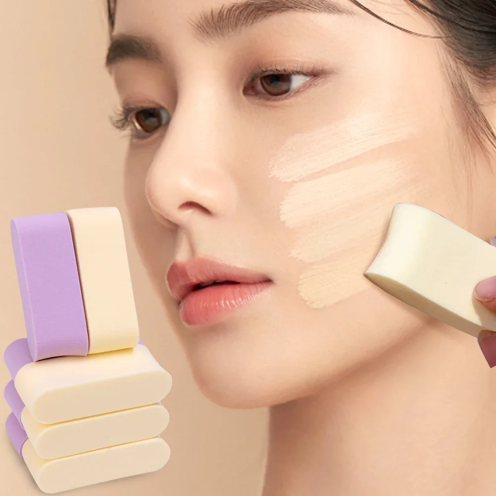 Description Picture 5 of item8pcs Makeup Blending Sponge Wet and Dry Cheese Rice Cake Strip Powder Puff Face Foundation Concealer Cream Powder Cosmetic Puffs