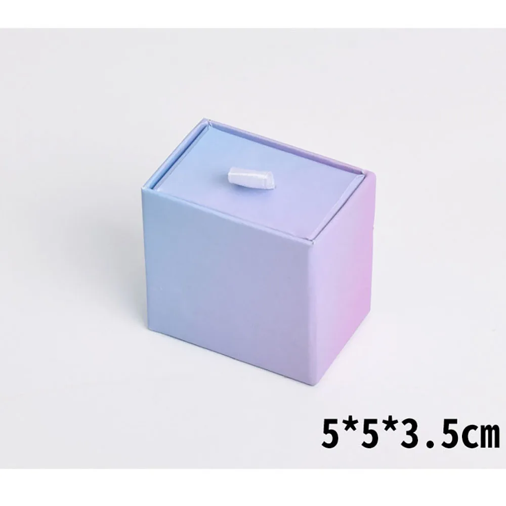 12 stücke Karton Schublade Schmuck Organizer Geschenk Box Ring Halskette Armbänder Ohrring Reise Lagerung Verpackung Box Mit Schwarz Schwamm – Detail 7