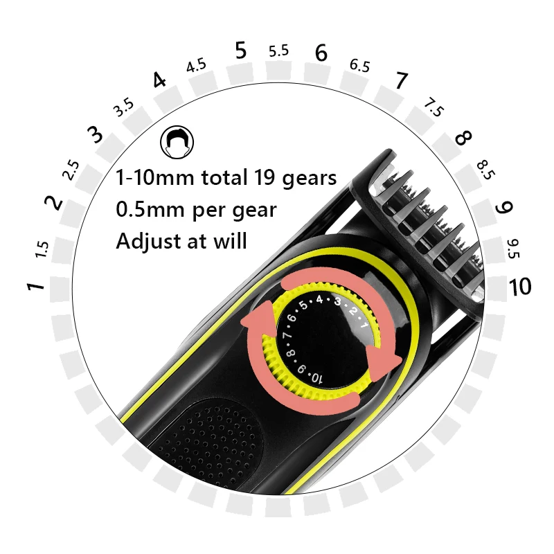 Electric Hair Clipper Multifunctional Trimmer For Men Electric Shaver For Men's Razor Nose Trimmer 5 In 1 Hair Cutting Machine hair clipper electric shaver hair trimmer ear and nose hair trimmer
