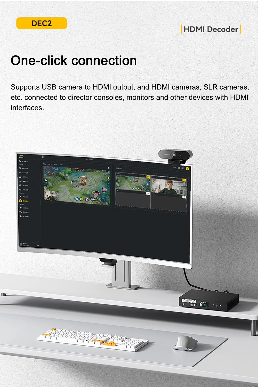 Link Pi DEC2 2-channel HDMI Encoder 4KP60 Decoder SRT NDI RTMP Live Streaming 2G