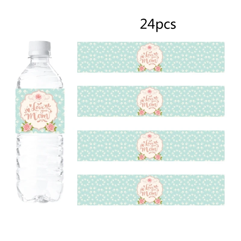 

Отпразднуйте с 24 шт. наклейками на бутылки вина, этикетками на бутылки ко Дню матери для особых случаев, вечеринок, украшений
