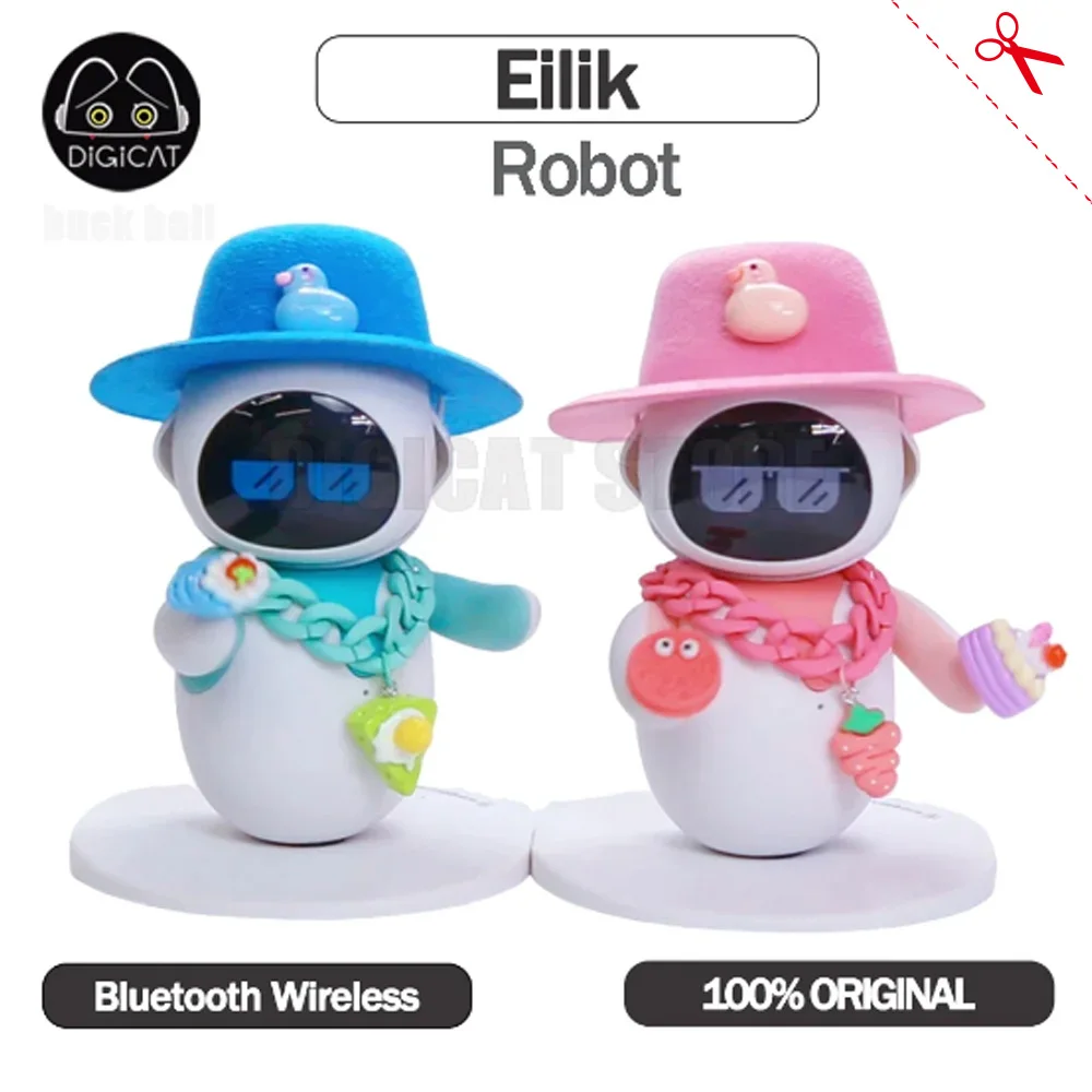 

New Eilik Robot Emotional Interaction Companion Smart Pet Robot Electronic Creative Study Desktop Companion Cute Summer Toy Gift