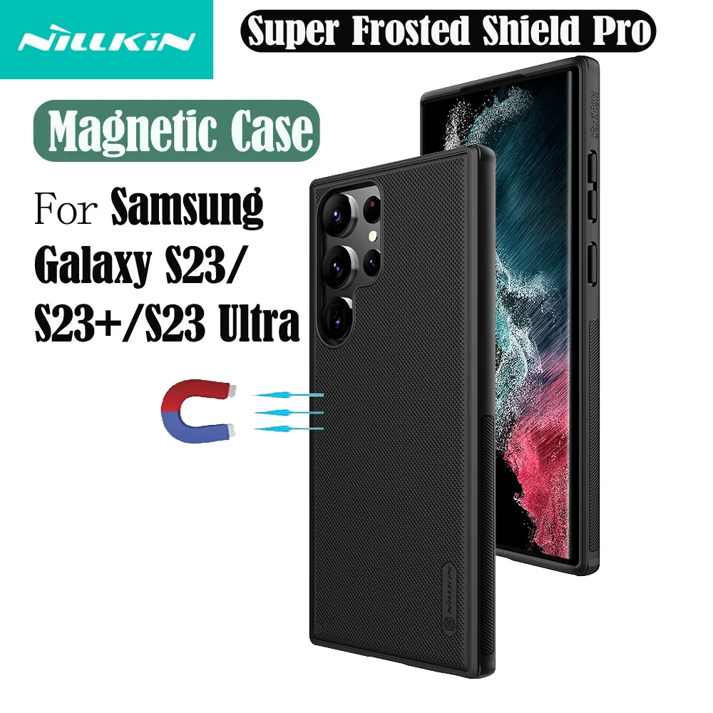 For-MagSafe-For-Samsung-Galaxy-S23-Ultra-Magnetic-Case-Nillkin-Frosted ...