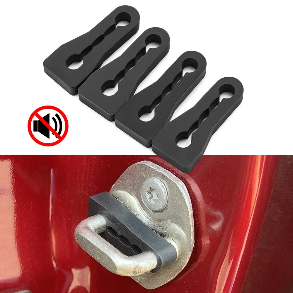 4pcs Car Door Lock Sound Deadener Damper er For Hyundai Creta Solaris Accent For Kia Sportage Rio Rattling Screaks Deaf Seal Door Lock Damper