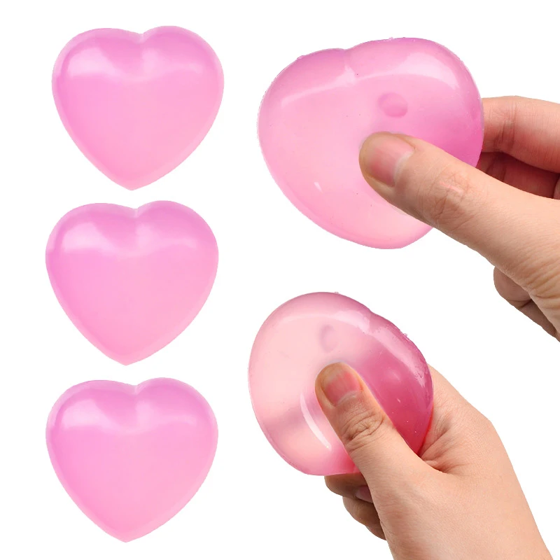 Cute Change Color Heart Squeeze Toy   Toy Anti-stress Vent Ball Slow Rebound Relieves Stress Toys 4