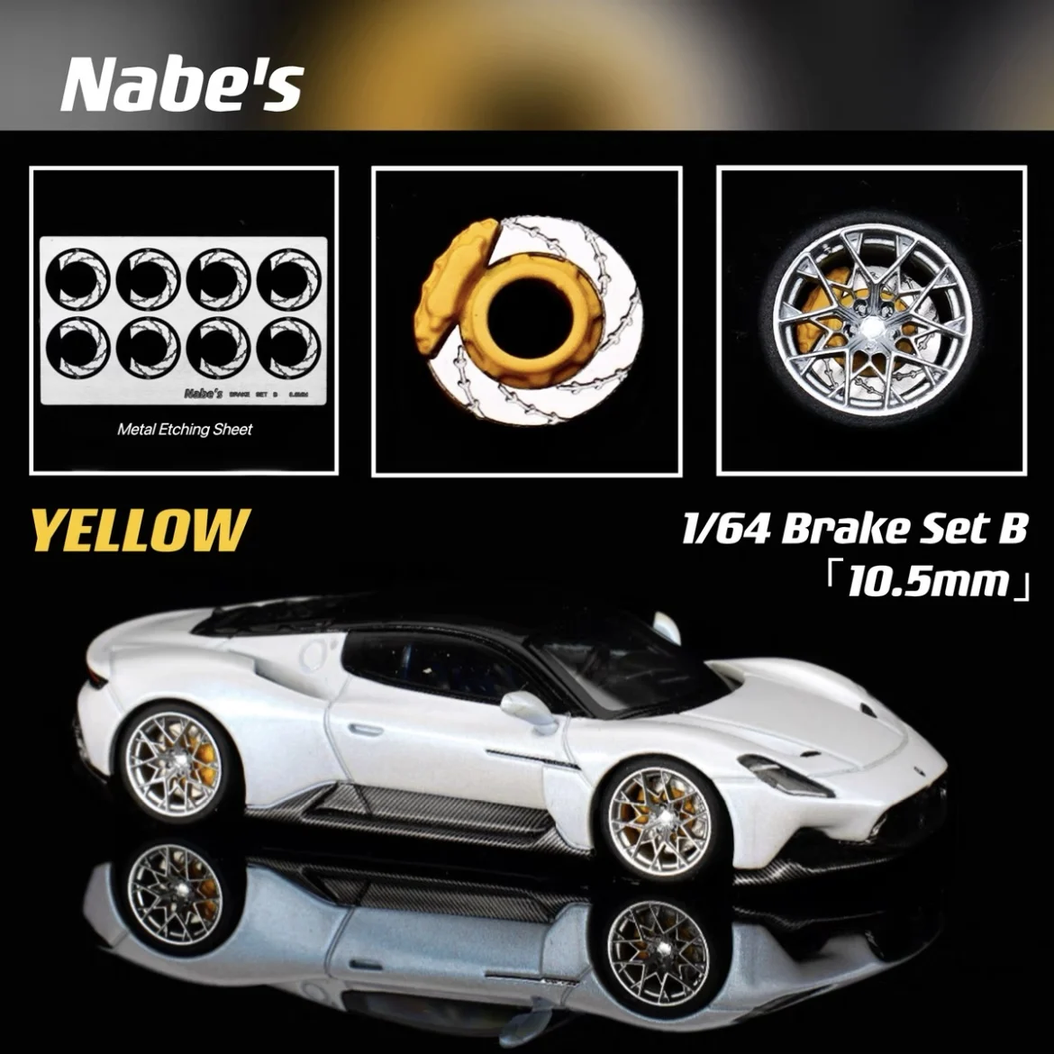 1/64 Nabes X Chika Brake Disc Kit Modified Wheel Kit 9.7mm/8.9mm Stance（2 size in） 5