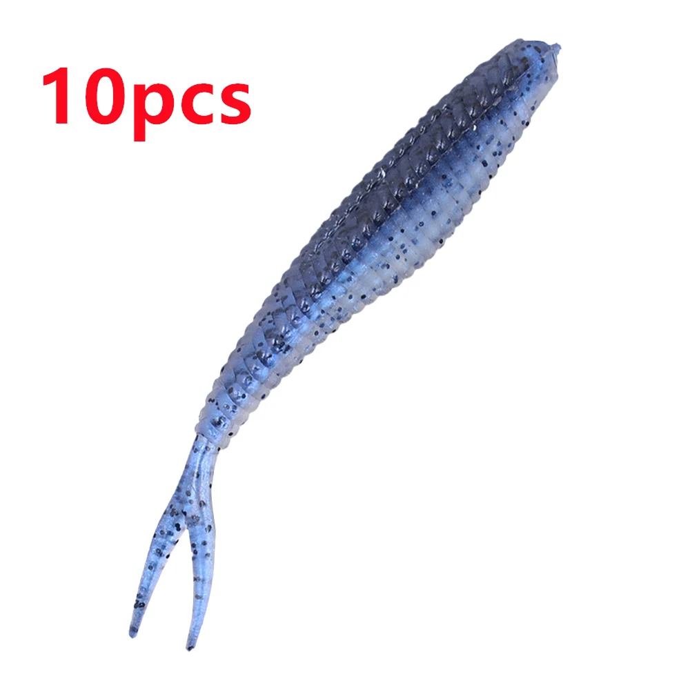 Luya Fake Bait Wholesale Tadpole Shape Two-color Needle Tail 5cm/0.7g 1Pcs Fluorescent