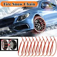 Car Tire Anti-skid Chains Off Road Car Tire Anti-skid Zip Ties Snow Mud Emergency Rescue Plastic Anti-skid Chains Tire Accessory