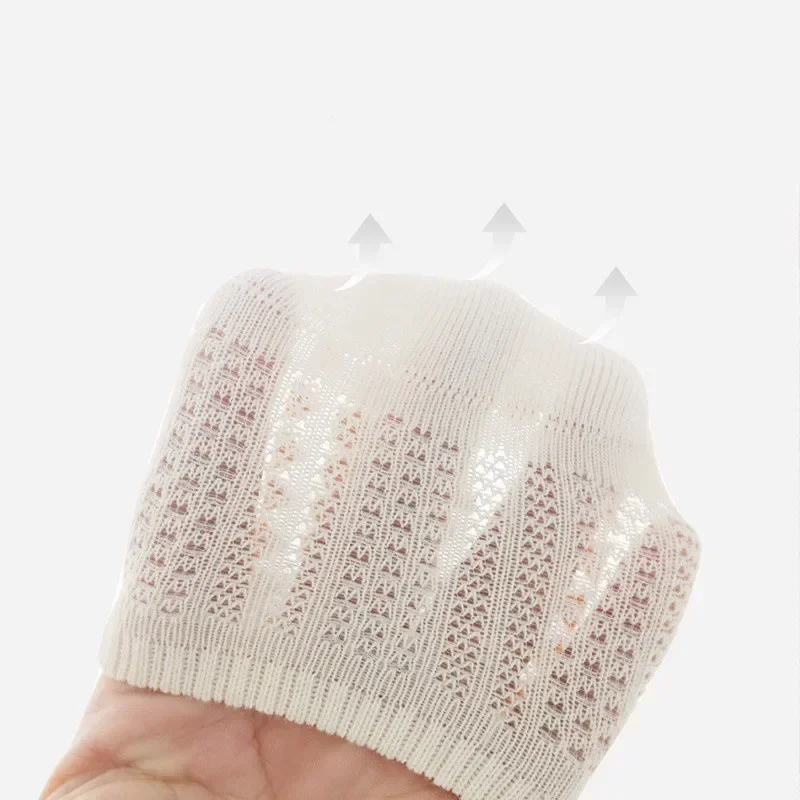 3 Pairs New Baby Children's Floor Socks Mesh Thin Boys and Girls Non-slip and Cool Toddler Short Boat Socks