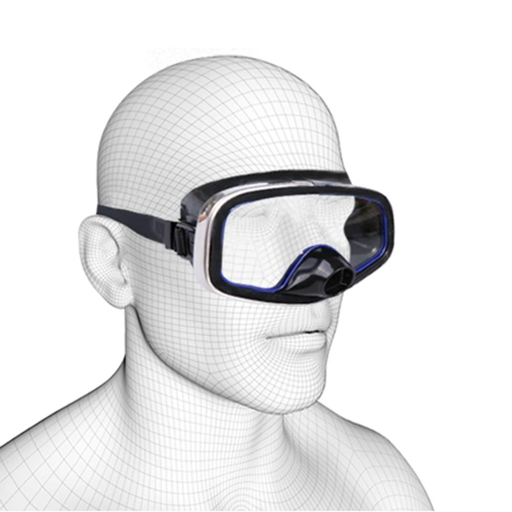 Retro Style Nose Valve Diving Mask Stainless Steel Frame Fishing And Hunting Diving Goggles Scuba Mask Snorkeling