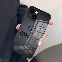 Stylish V - Volcom Logo Shockproof Glass Phone Case for IPhoneXS Max (Black1)