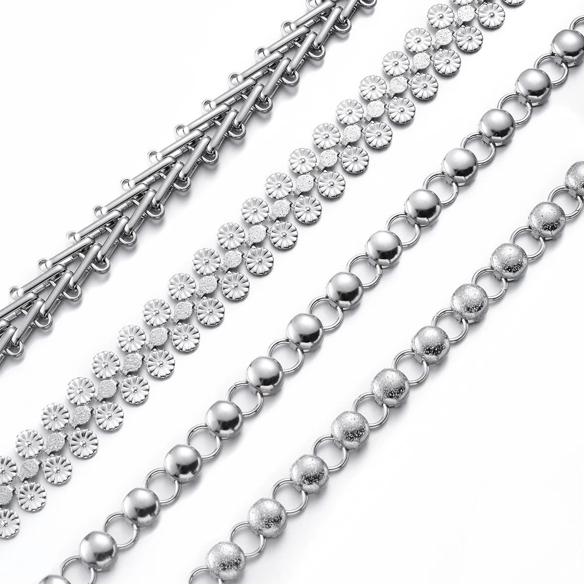 1 Stück riesige Edelstahl hand gefertigte Glieder kette für Männer Halskette Armband Schmuck nicht allergisch – Detail 2