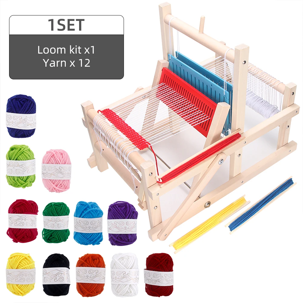 Mini Wooden Weaving Loom 1