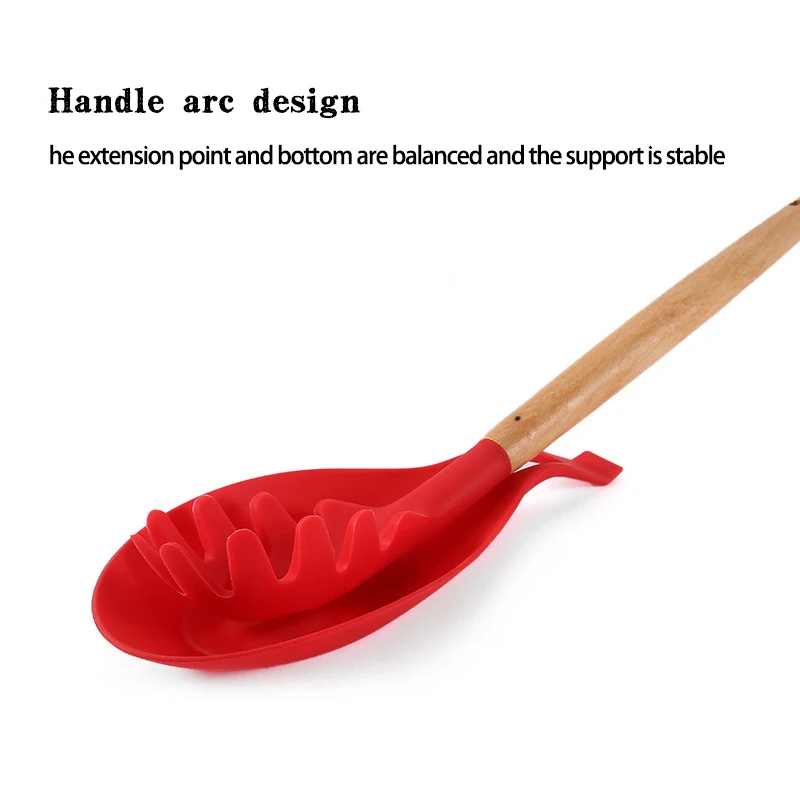 Silicone Rubber Spoon Cushion Soup Spoon Cushion Kitchen Utensil Heat Insulation Creative Dish Easy to Clean kitchen accessories kitchen tool soup spoon rest