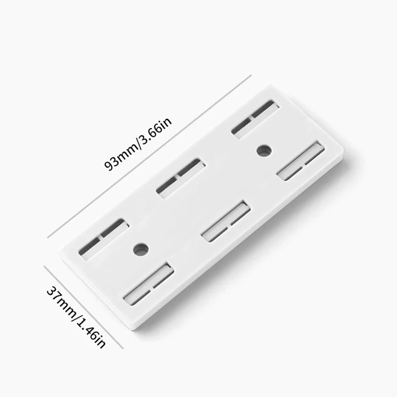 Wall-Mounted Plug Fixer Sticker Punch-free Home Self-Adhesive Socket Fixer Cable Wire Organizer Power Strip Holder socket holder