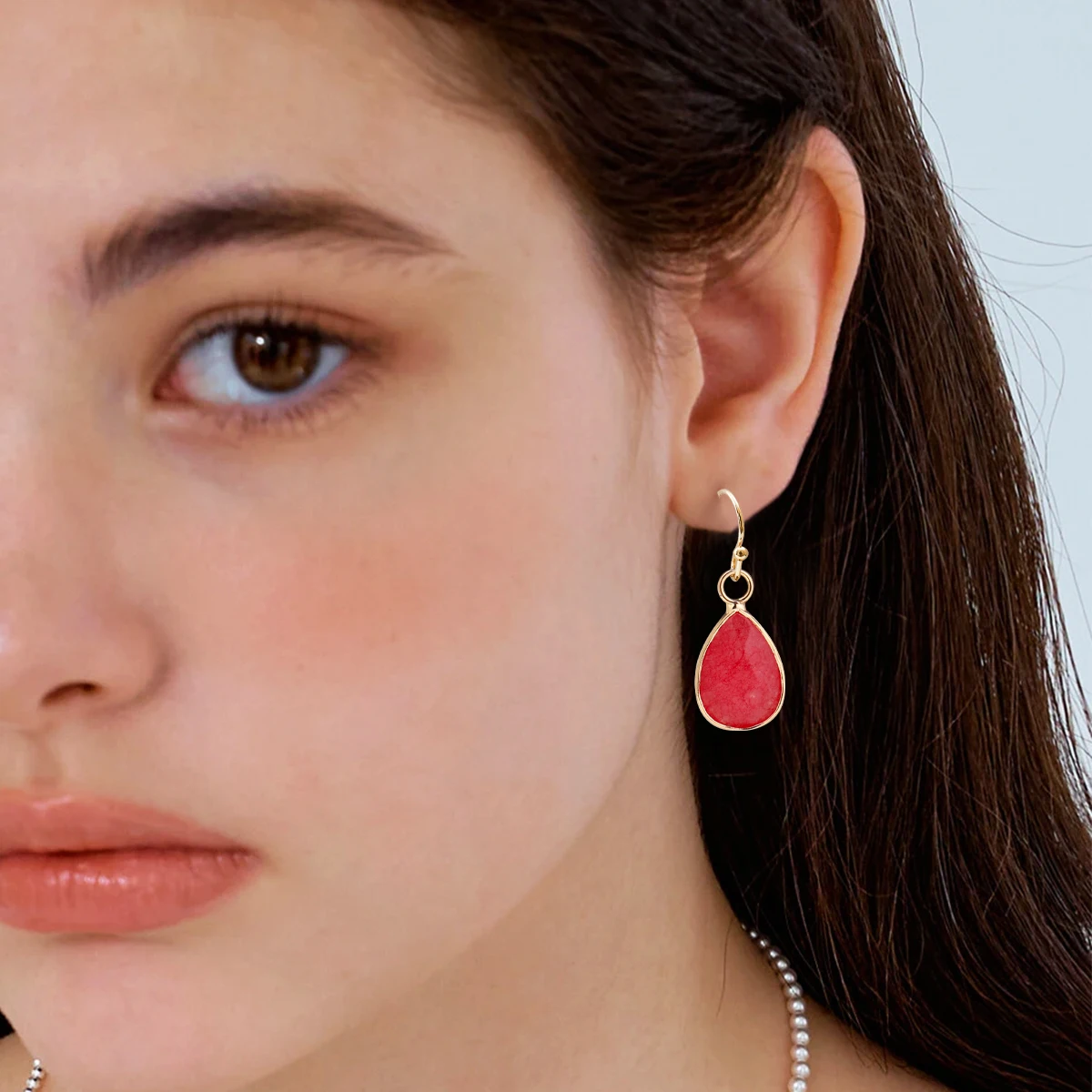 Natural Stone Gemstone Drop Earrings Pendant Women's Fashion Temperament Earrings Women's Daily Wear Jewelry Factory Direct Sale drop earrings,pendant earrings
