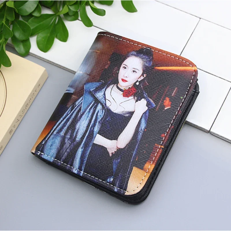 Women Wallets 2024 Luxury Brand Design Personalized Double Photos Gift for Her Wife Birthday Anniversary Mother's Day Pink Black - 5