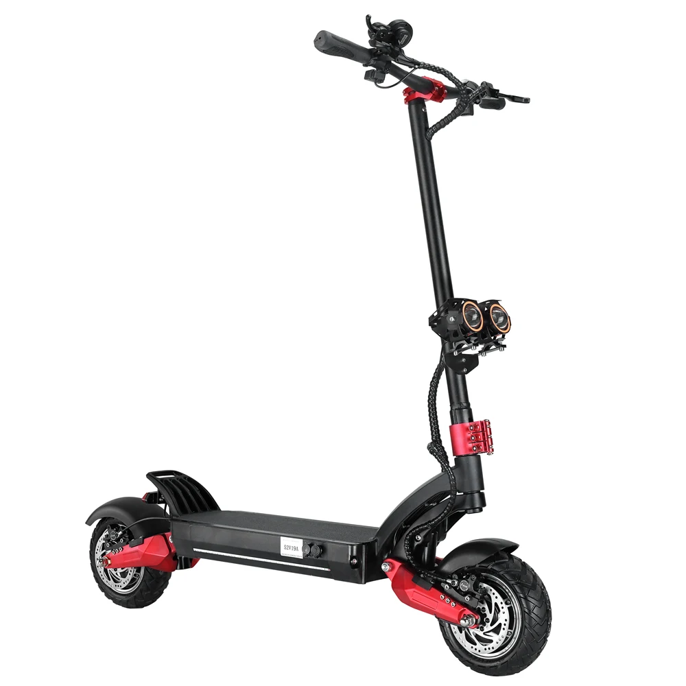 10 "electric scooter 52/60V3200W dual drive off-road collapsible hydraulic shock absorbable portable two wheel scooter
