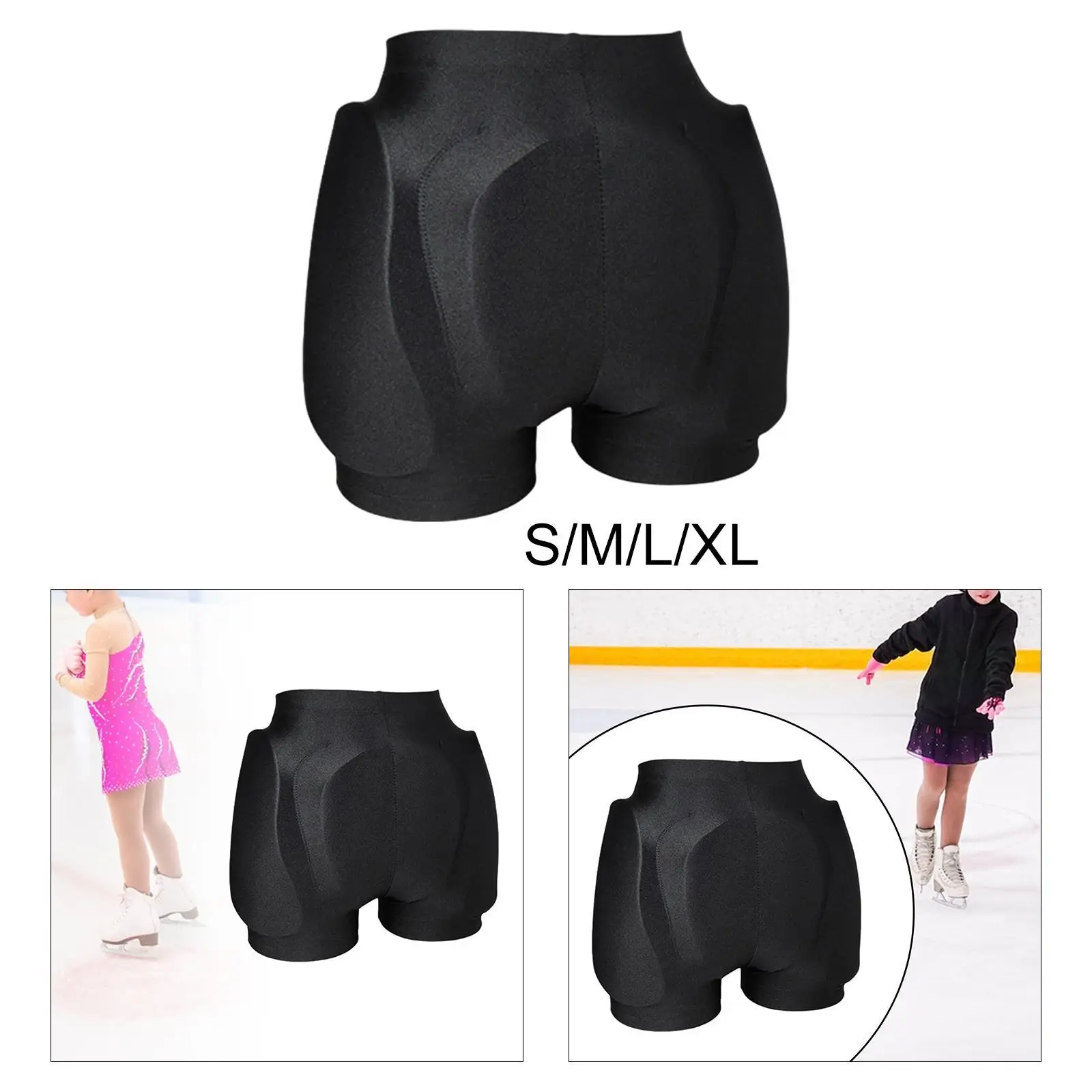 Figure Skating Padded Shorts Hip Protection Pads for Skiing Skateboard