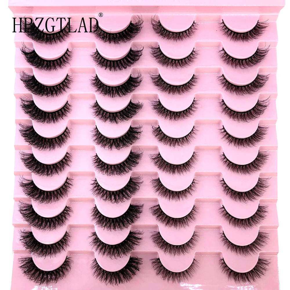 

Новые 20 пар 3D Искусственные норковые ресницы натуральные накладные ресницы драматические пушистые мягкие тонкие многоразовые инструменты для макияжа ресниц