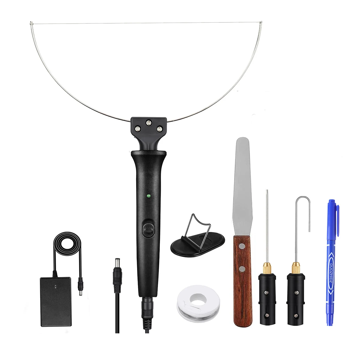 

Electric Foam Cutter Kit Foam Cutting Pen 0-300℃ Adjustable Temperature Hot Wire Cutter Cutting Tool Engraver-EU Plug