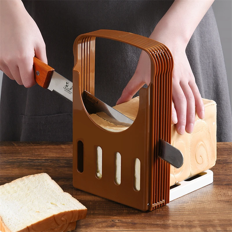 Bread Slicer,Adjustable Bread/Loaf Cutter,Bagel Toast Slicer with 4  Thicknesses,Bread Slicing Machine,Baking Tools for Bread - AliExpress