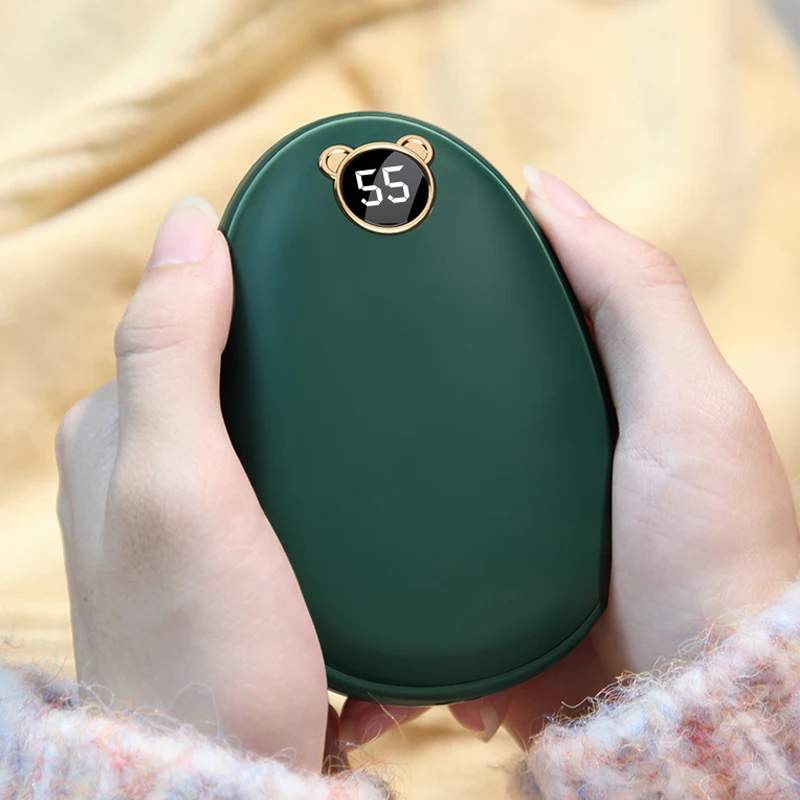 

Теплое сокровище для рук с USB зарядкой 2-в-1 Электрический мини цифровой дисплей с зарядкой зимнее теплое сокровище для рук оптовая продажа