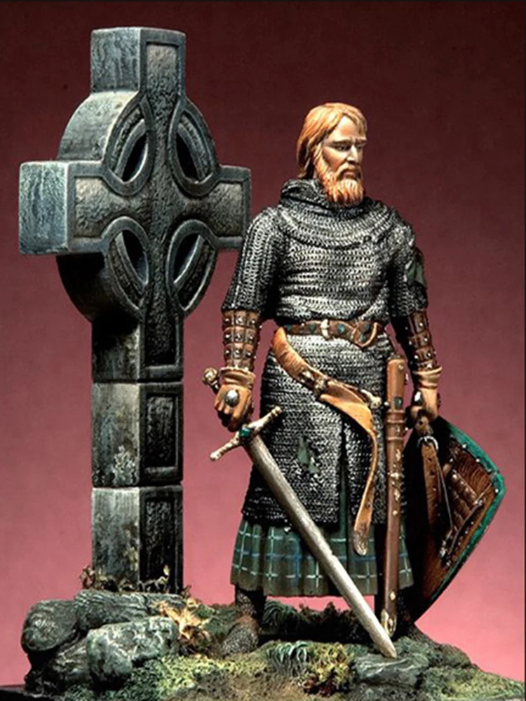 Neuer unmontierter 1/32 Ancient Stand Man With Sword Resin Figure unbemalter Modellbausatz
